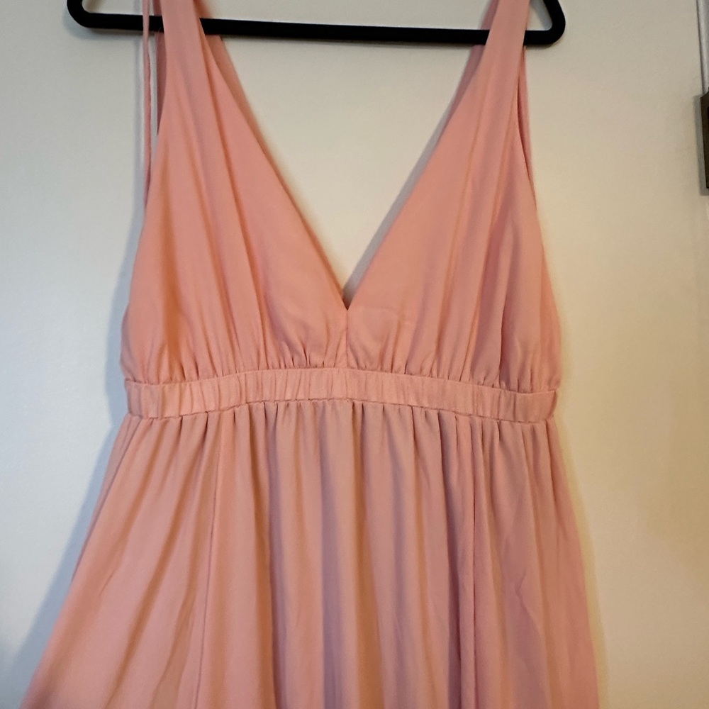 Long dress. Used once- show me your mumu. Light pink
